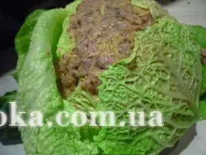 Капуста савойская  фаршированная