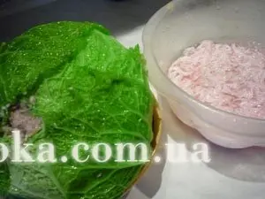 Капуста савойская  фаршированная