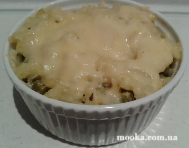 Запеканка быстрая  с сыром и картофелем