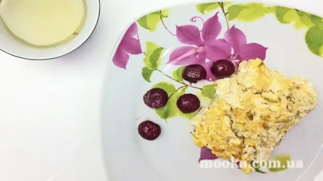 Фитнес запеканка с яблоком