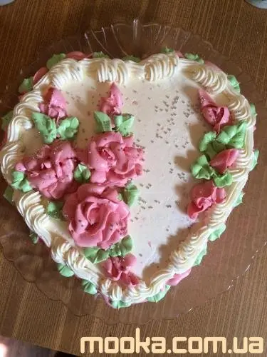 Торты украшенные розами