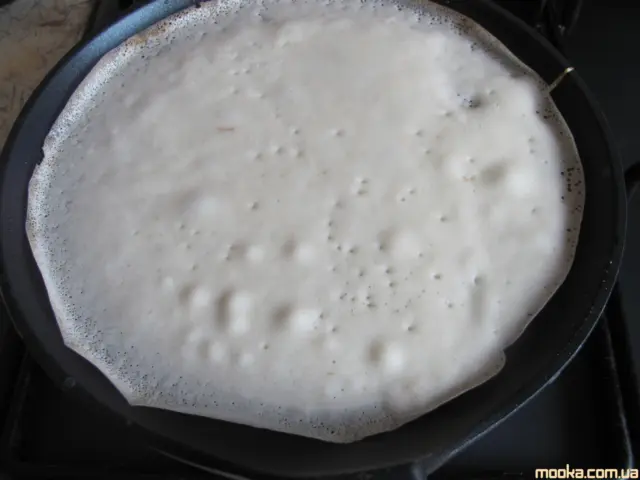 Блины постные на овсяном молоке с картофелем и грибами