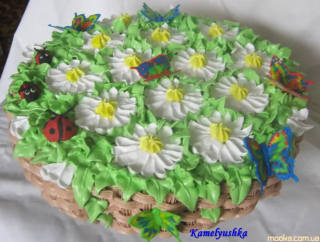 Наши торты, украшенные кремом