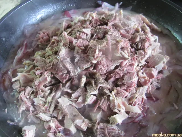 Пирог с копченой уткой