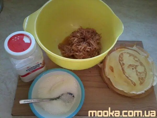 Блинчики с яблоками
