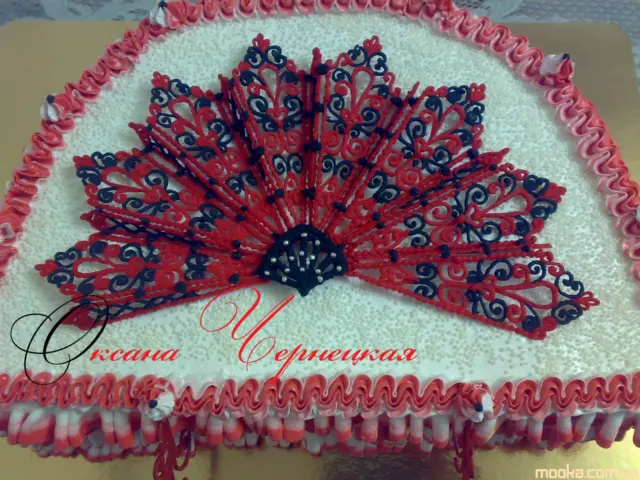 Веер из айсинга