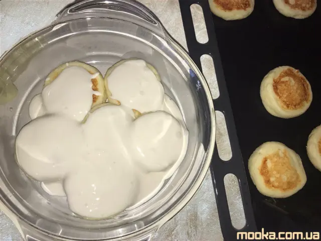 Сырники со сгущённым молоком из духовки
