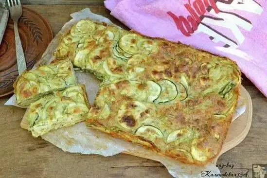 Кабачковый пирог "Невидимый"
