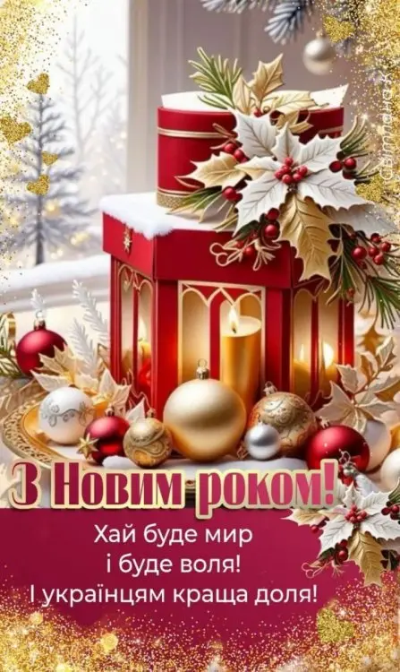 З Новим роком! З Різдвом Христовим!