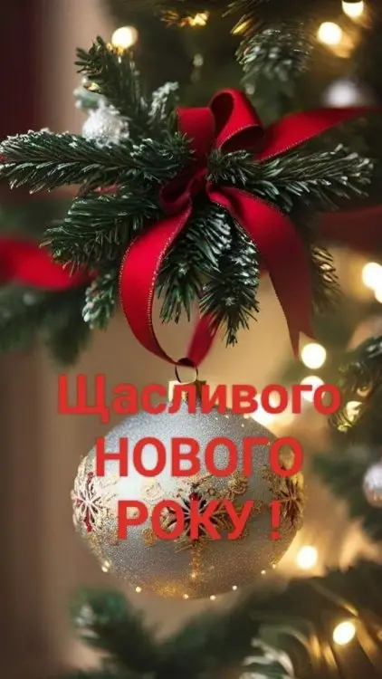 З Новим роком! З Різдвом Христовим!
