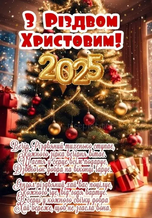 З Новим роком! З Різдвом Христовим!