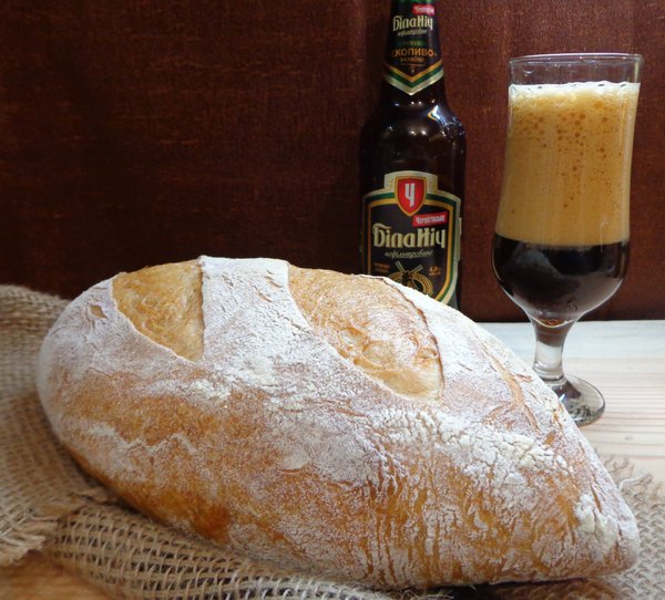 Пшеничный хлеб на темном пиве  "Била нич"