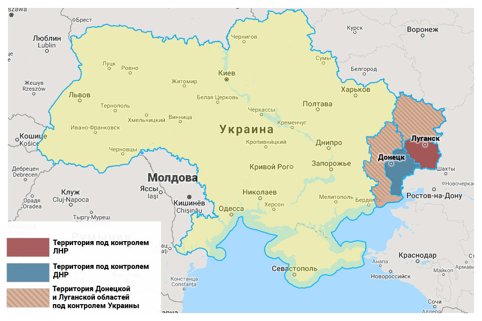 Карта украины с областями лнр - 85 фото